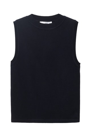 Top maille fine - Bleu marine