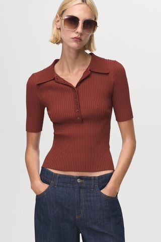 Jeans anchos tiro medio - Azul