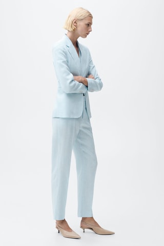 Pantalon de costume lin - Bleu clair