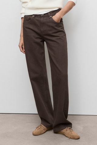 Jean Miami droit taille normale - Chocolat