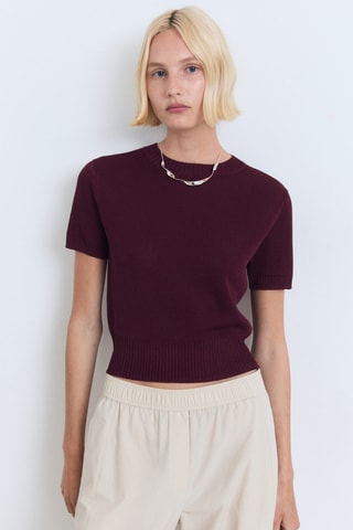 Pull court à manches courtes - Bordeaux