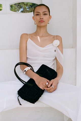 Sac porté épaule crochet - Noir