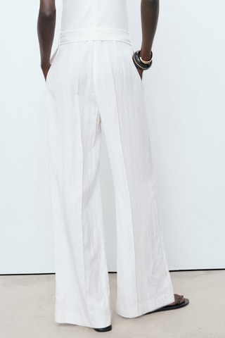 Combinaison assortie avec ceinture - Blanc cassé