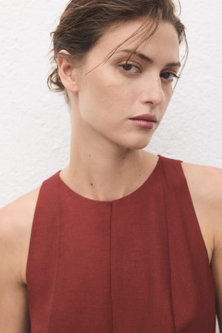 Robe évasé à godets - Orange