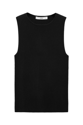 Top maille fine - Noir