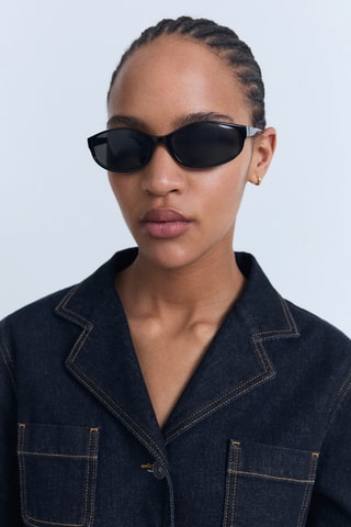 Veste jean cintrée à poches - Bleu