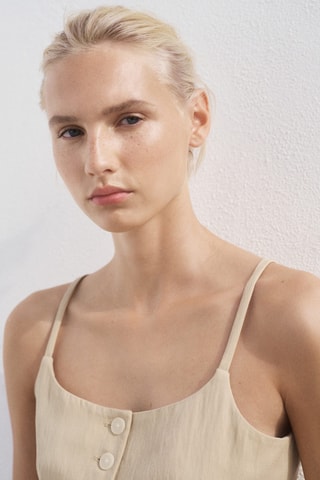 Gilet de costume lyocell - Beige