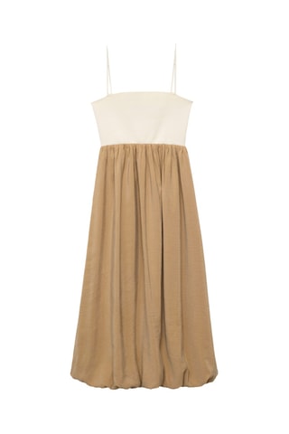 Robe combinée ballon - Marron