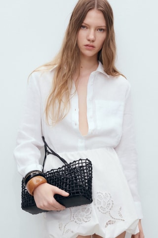 Jupe ballon brodée - Blanc