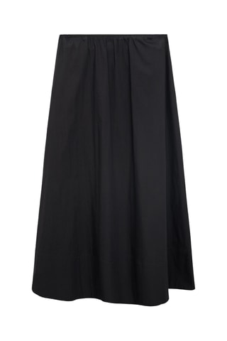 Jupe coton évasée - Noir