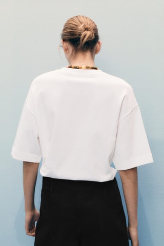 Jupe short en jean croisée - Noir