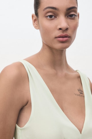 Robe lingerie en dentelle - Vert menthe