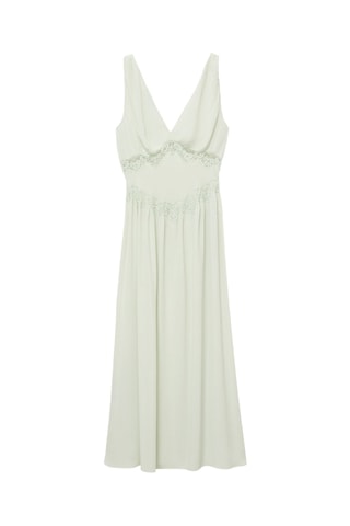 Robe lingerie en dentelle - Vert menthe