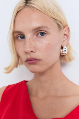 Top asymétrique à bretelle drapé - Rouge