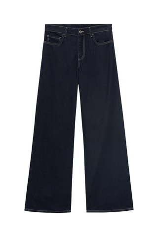 Jean wideleg taille basse - Bleu