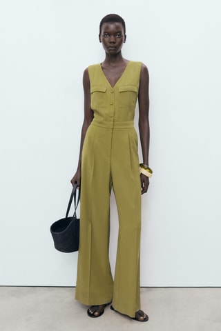 Combinaison à poches - Vert