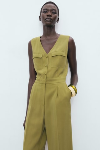 Combinaison à poches - Vert