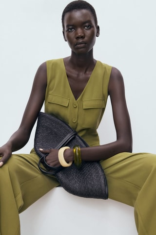 Combinaison à poches - Vert