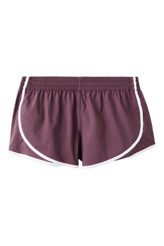 Short à rayures contrastant - Grenat