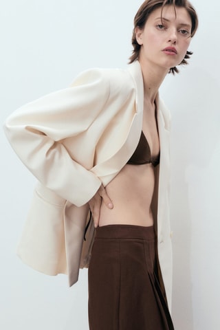 Bermuda de costume lin mélangé - Chocolat