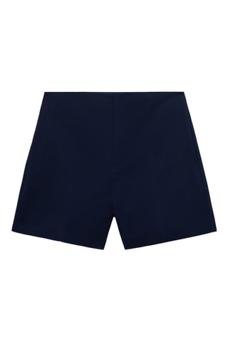 Short recto tiro alto - Azul marino