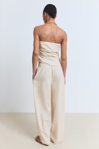 Haut bustier asymétrique - Ecru