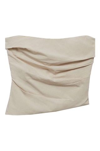 Haut bustier asymétrique - Ecru