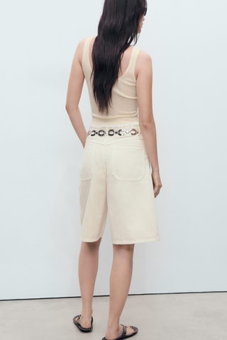 Top maille fine - Ecru