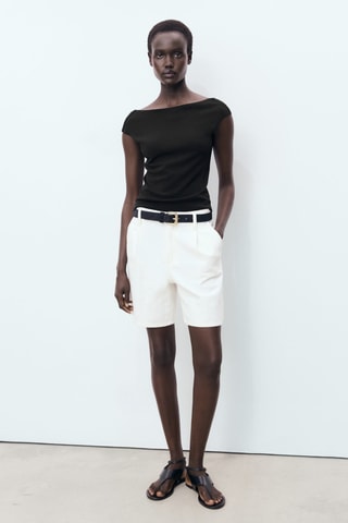 Top ouverture au dos - Noir