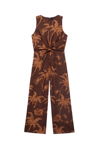 Mono lyocell découpé nœud - Marron