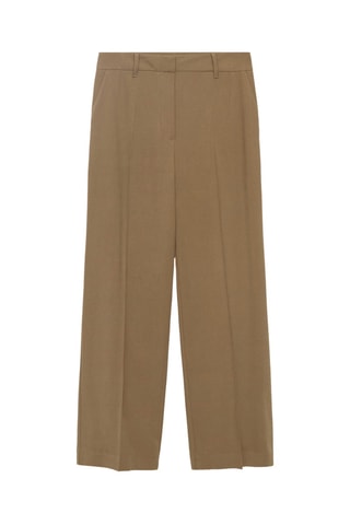 Pantalon droit taille normale - Kaki