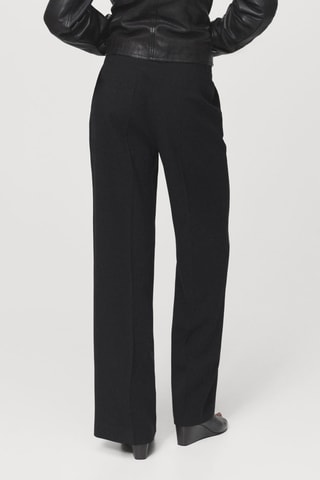 Pantalon droit taille normale - Noir