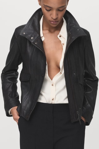 Pantalon droit taille normale - Noir