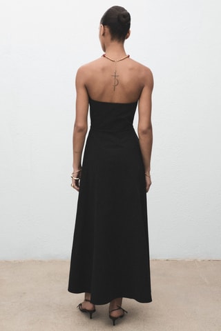 Robe longue bustier - Noir