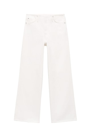 Jean large taille normale - Blanc cassé