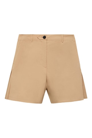 Recht Short met plooien - Bruin