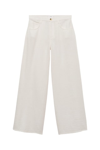 Pantalon droit coton - Blanc