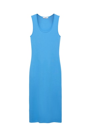 Robe midi ajustée - Bleu