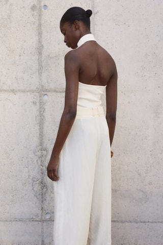 Top maille emmanchures américaines - Ecru