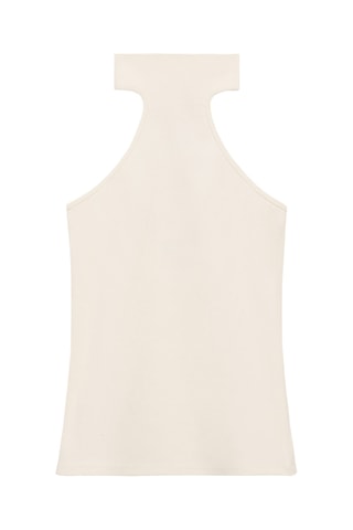 Top maille emmanchures américaines - Ecru