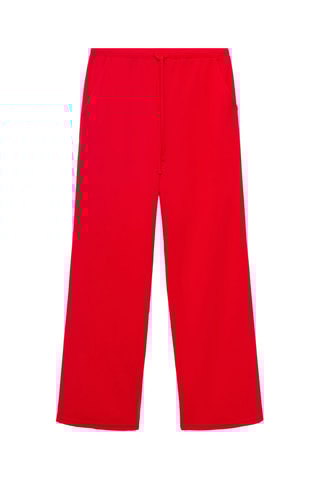 Pantalon droit cordon - Rouge