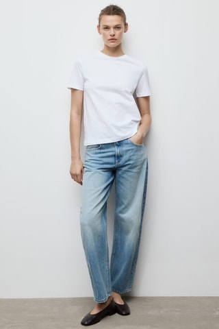 T-shirt coton manches courtes - Blanc