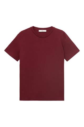 Maglietta cotone maniche corte - Granata