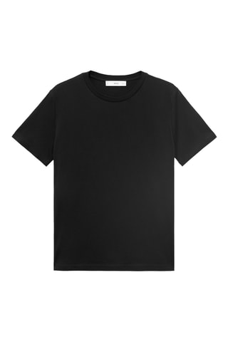 T-shirt coton manches courtes - Noir
