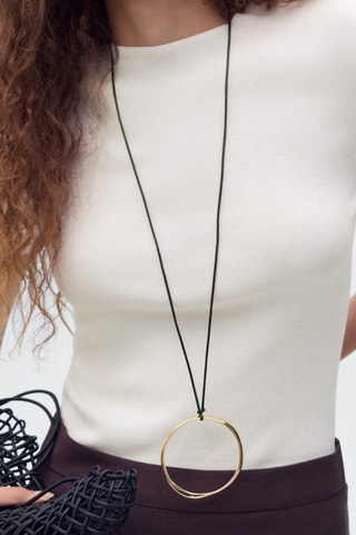 Pull-over maille fine manches courtes - Blanc