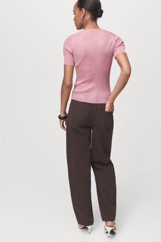 Pull lurex semi-transparent - Rose pastel