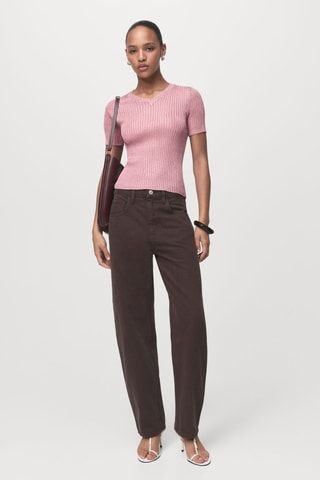 Pull lurex semi-transparent - Rose pastel