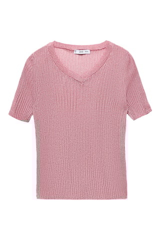Pull lurex semi-transparent - Rose pastel