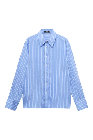 Chemise droite rayures - Bleu