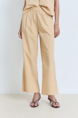 Pantalon droit 7/8 - Marron